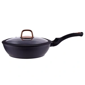 Wok panvica s pokrievkou Golden Line 28 cm
